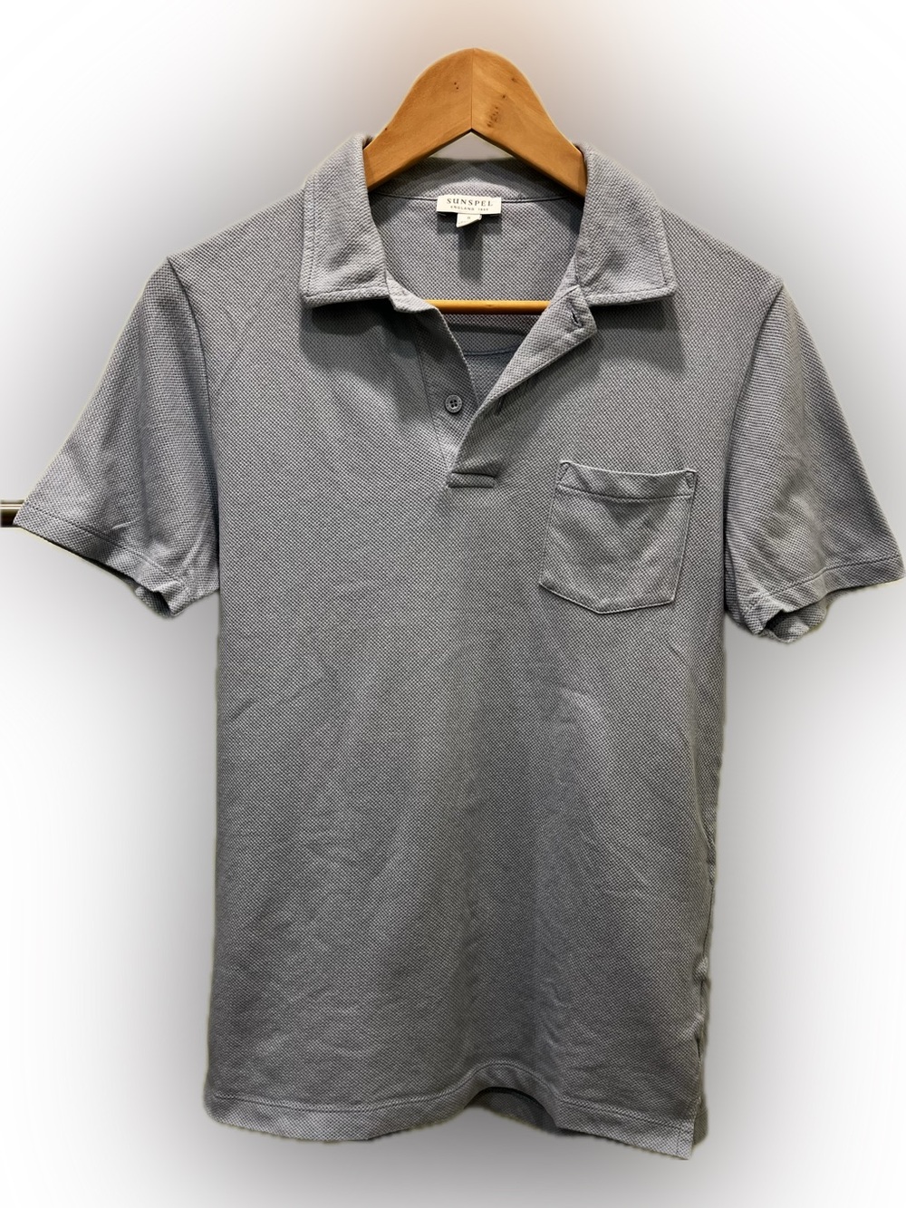 Sunspel Riviera Polo “Gray Melange”